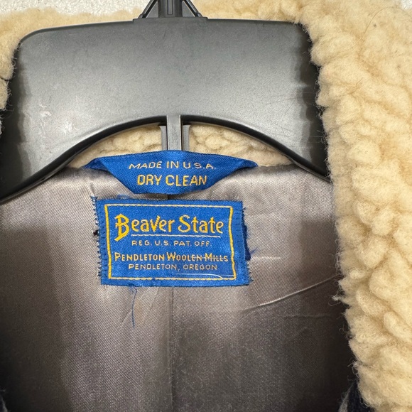 Pendleton Multicolor Geometric Jacket with Shearling Collar - Picture 13 of 13